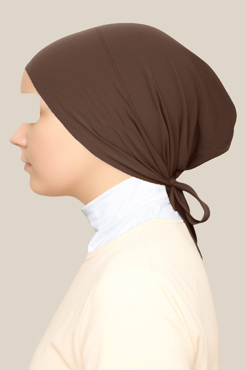 Tie Back Undercap - Cacao - Momina Hijabs & Modestwear ™