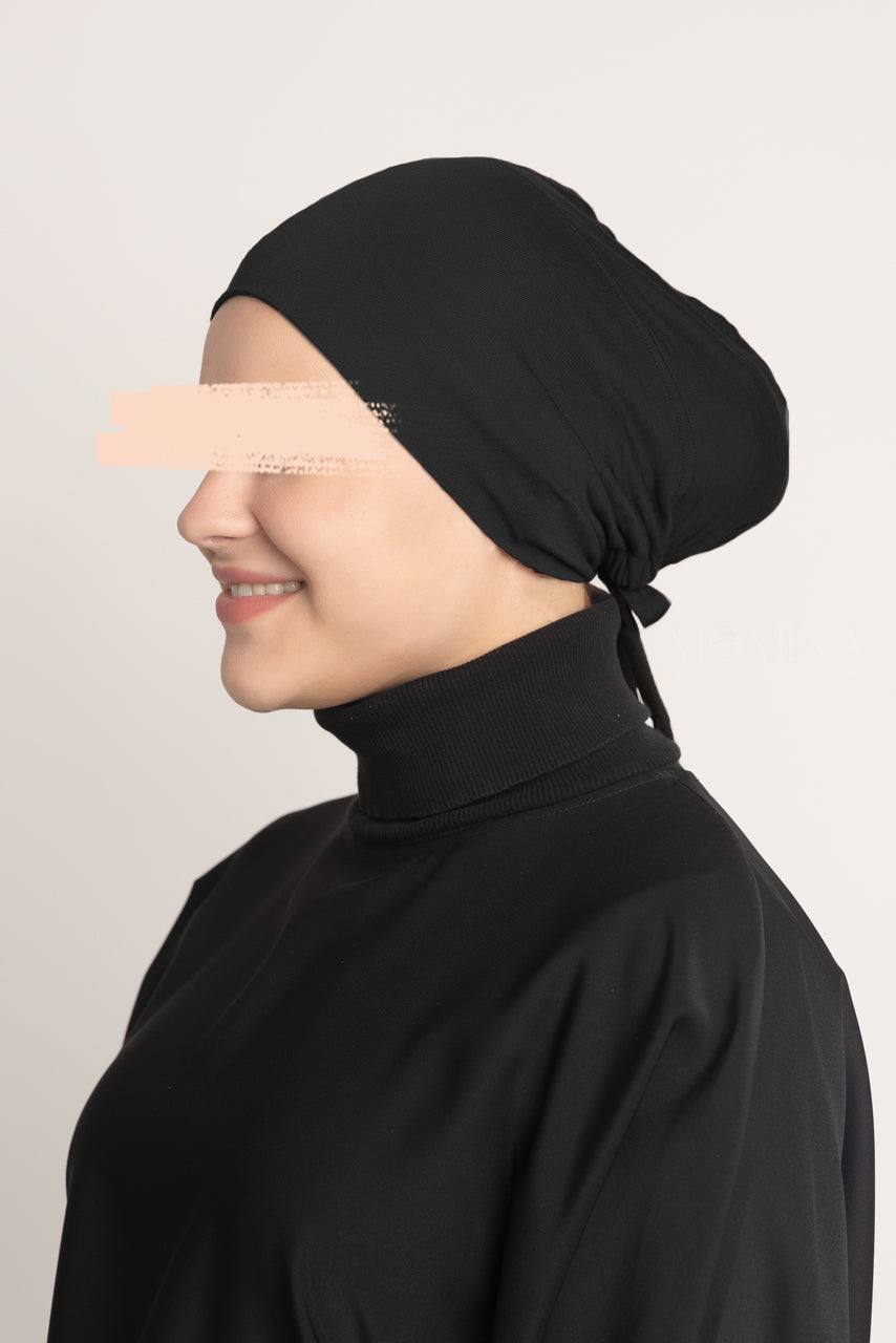 Tie Back Undercap - Licorice - Momina Hijabs & Modestwear